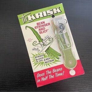 $10 SALE Vintage Bean Stringer & Slicer Kitchen Tool Utensil Original Package